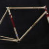 Delirio - Chrome gold and red - Custom bicycle frame painting services - Custom steel bicycle frames for road, adventure, gravel, track/pista, and more.