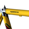 Spettro Yellow Chrome Seat Tube - Custom steel bicycle frames for road, adventure, gravel, track/pista, and more.