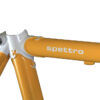 Spettro Yellow Seat Tube - Custom steel bicycle frames for road, adventure, gravel, track/pista, and more.