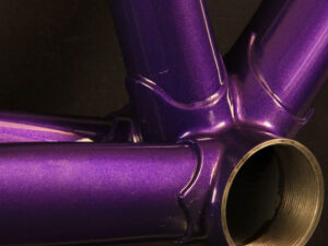 Custom bicycle frame painting: Ultra Violet