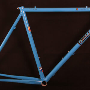 Blue Zona Cross - Cyclo-cross bicycle frame - Custom bicycle frame painting services - Custom steel bicycle frames for road, adventure, gravel, track/pista, and more.