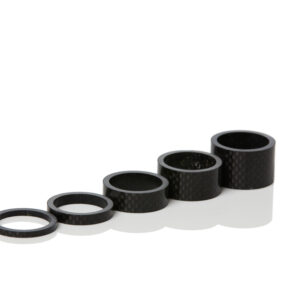 Carbon spacers for bicycle frames