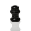 Threaded black headset for custom steel bicycle frames for road, adventure, gravel, track/pista, and more.